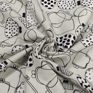 Tela Algodón estampado Black and White de Coleman-Hale