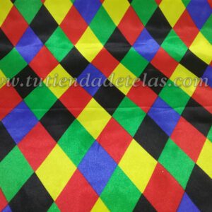 Raso rombos multicolor