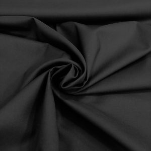 Tela algodón liso negro