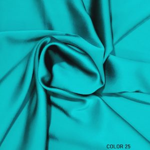 Tela crep-satén MARA aguamarina oscuro25