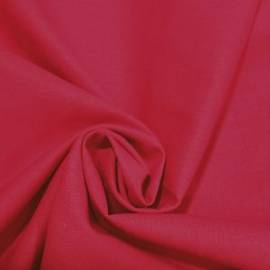Tela lino-algodón rojo304