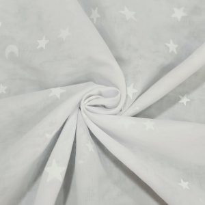 Tela de visillo infantil con estrellas