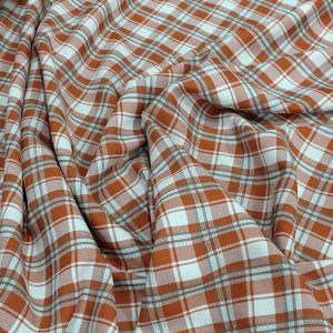 Tela viyela cuadros caldera