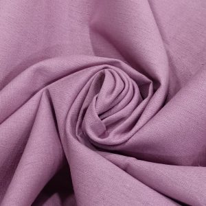 Tela lino-algodón rosa375
