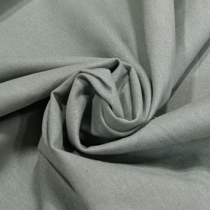 Tela lino-algodón verde358