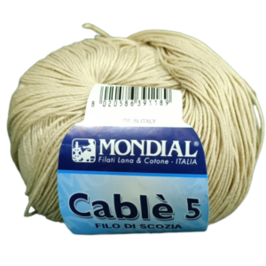 Hilo mondial CABLÉ 5 beige589 Lote 5 ud