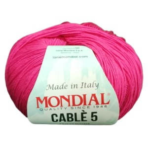 Hilo mondial CABLÉ 5 rosa485 Lote 8 ud