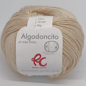 Algodoncito rosas crafts beige108
