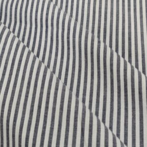 Tela algodón rayas azul marino
