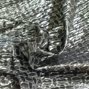 Tela Jacquard POZOBLANCO negro/plata