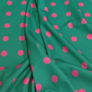 Tela lunar stretch bicolor verde/fucsia