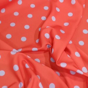 Tela lunar stretch bicolor naranja/lila