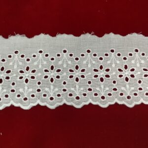 Tira bordada blanca 50028