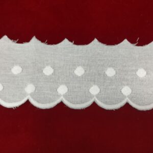 Tira bordada blanca 50036