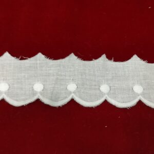 Tira bordada blanca 50037