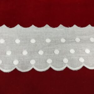 Tira bordada blanca 50043