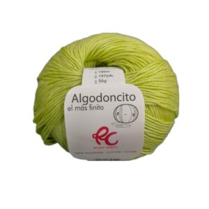 Algodoncito Rosas Crafts verde 115