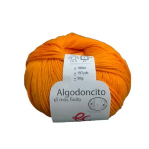 Algodoncito Rosas Crafts naranja 126