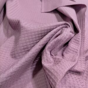 Tela piqué waffle malva31