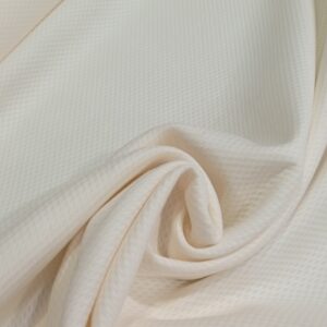 Tela piqué de abeja crudo