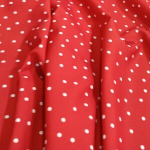 Tela lunar stretch ROJO/BLANCO