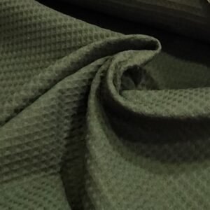 Tela piqué waffle verde22