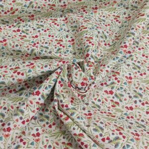 Tela algodón estampado FRIDAYS12 flores multicolor