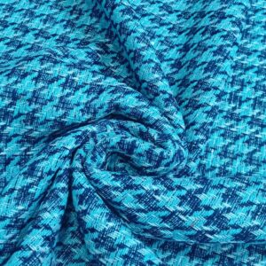 Tela Tweed pata gallo azul