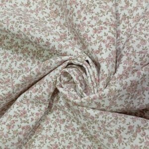 Tela viyela floral VERSALLES Rosa13410