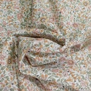 Tela viyela floral VERSALLES beige13402