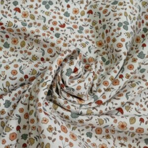 Tela viyela floral VERSALLES Verde13408