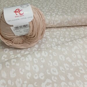 Tela algodón TIZIANA beige