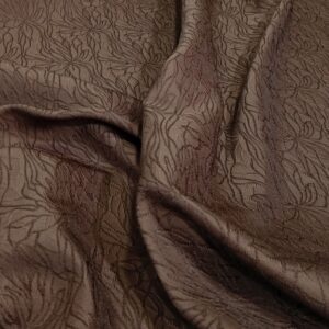 Tela brocado jacquard REGIS marrón