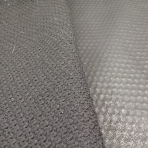 Tela Tweed negro/polipiel